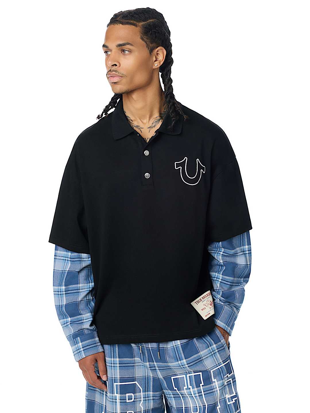 polo ayered polo shirt