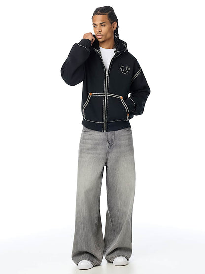 buso super qt boxy zip hoodie
