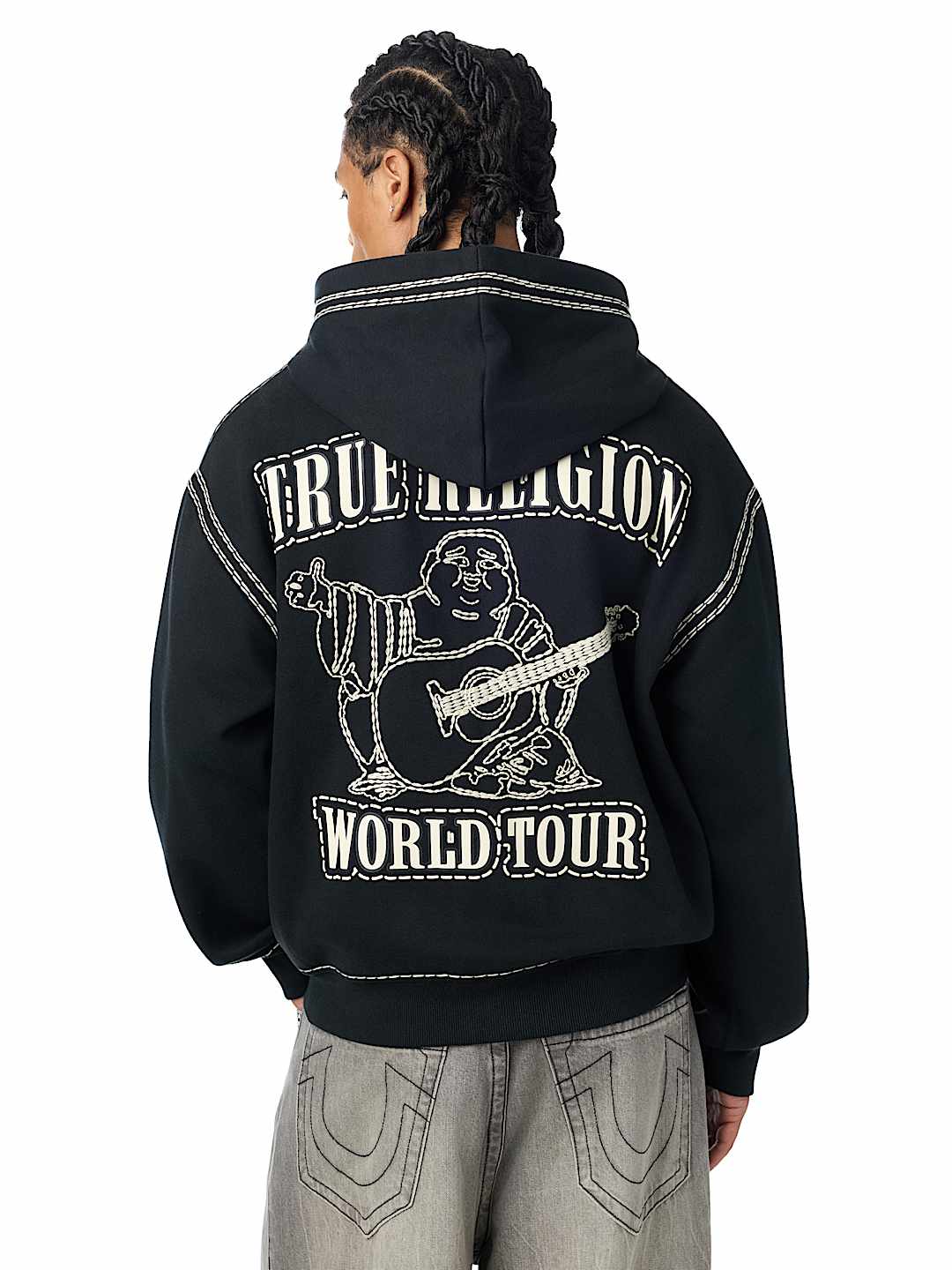 buso super qt boxy zip hoodie