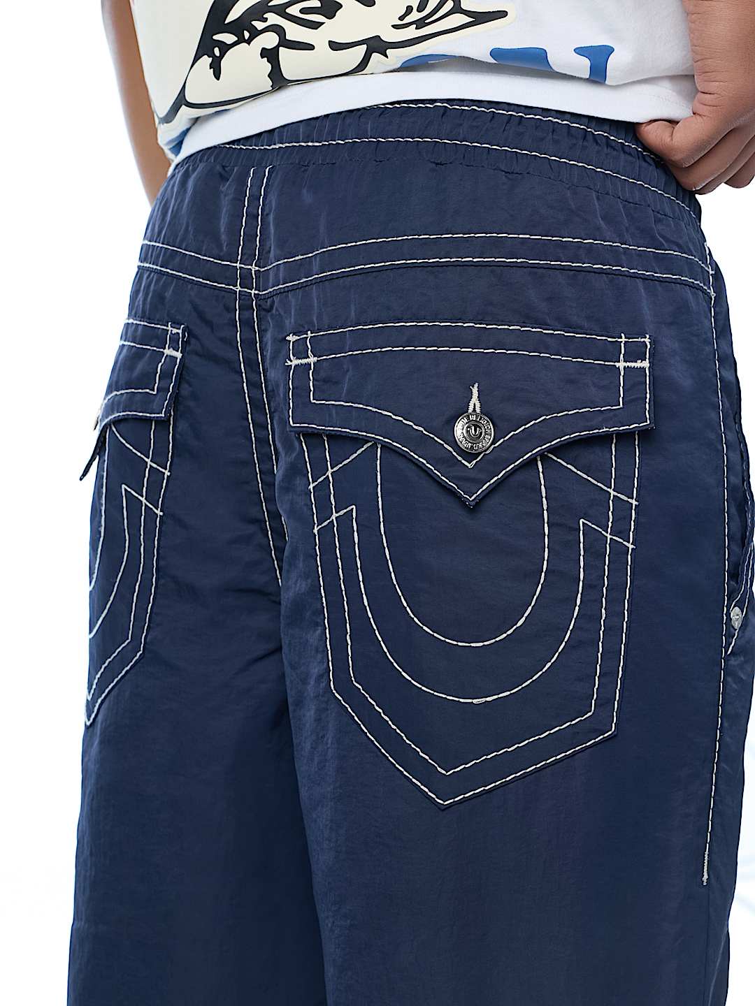 pantalon vinny nylon big t flap ultra baggy pant 34"
