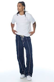 pantalon vinny nylon big t flap ultra baggy pant 34"