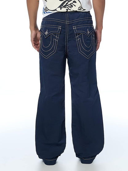 pantalon vinny nylon big t flap ultra baggy pant 34"
