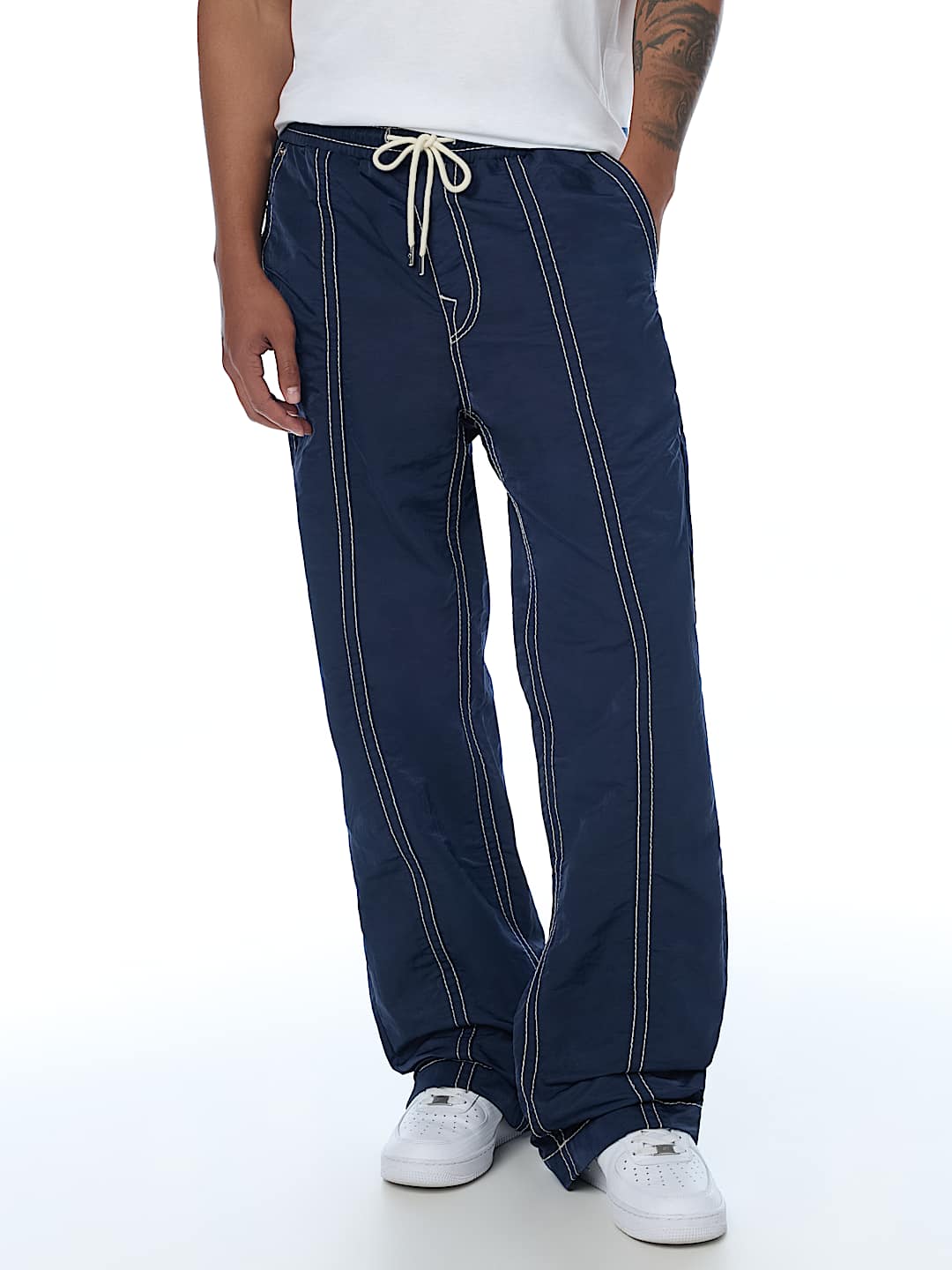 pantalon vinny nylon big t flap ultra baggy pant 34"