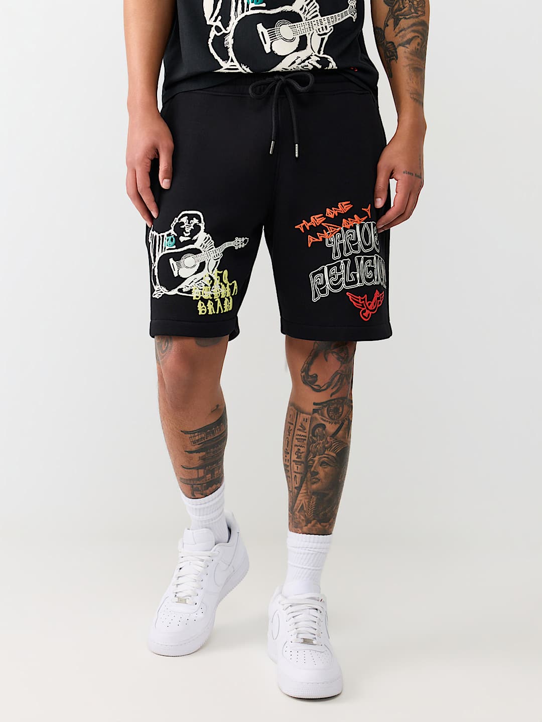 pantaloneta sketched logo fleece short