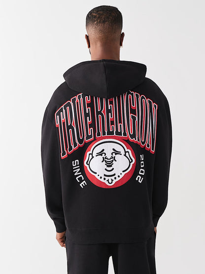 buso buddha fleece zip hoodie