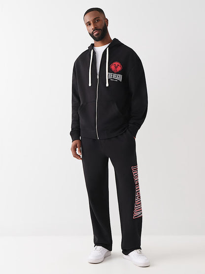 buso buddha fleece zip hoodie