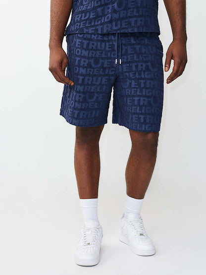 pantaloneta logo terry knit short