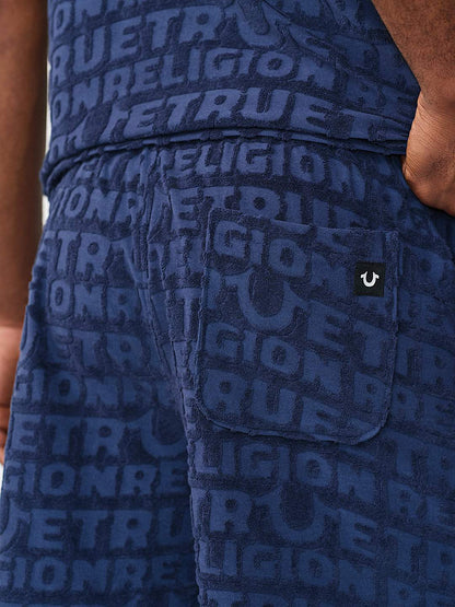 pantaloneta logo terry knit short
