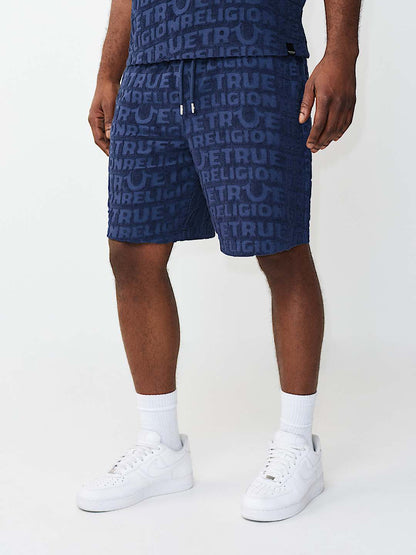 pantaloneta logo terry knit short