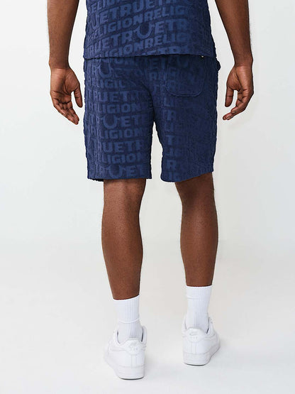pantaloneta logo terry knit short