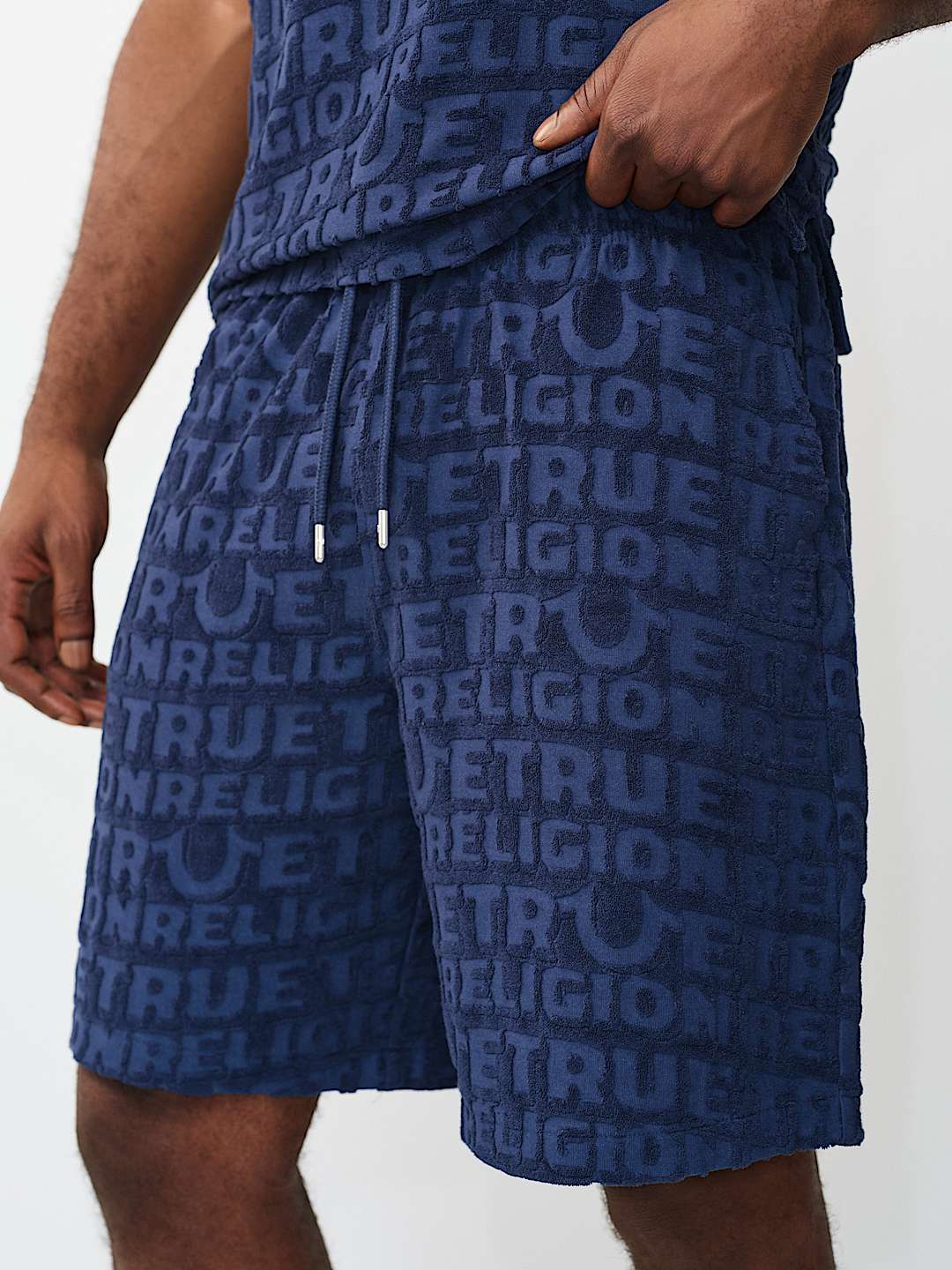 pantaloneta logo terry knit short