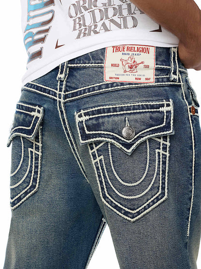 pantalon ricky rope stitch flap straight jean 34"