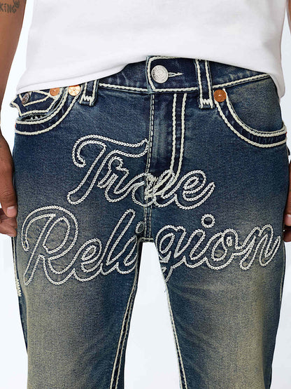 pantalon ricky rope stitch flap straight jean 34"