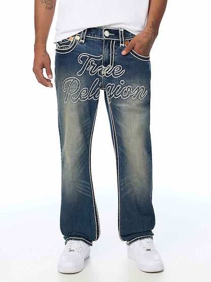pantalon ricky rope stitch flap straight jean 34"