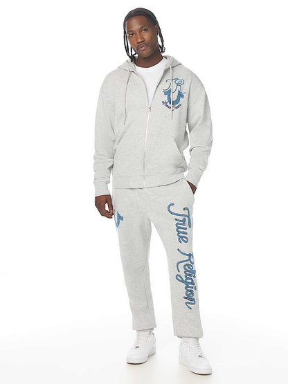 buso rope logo zip hoodie