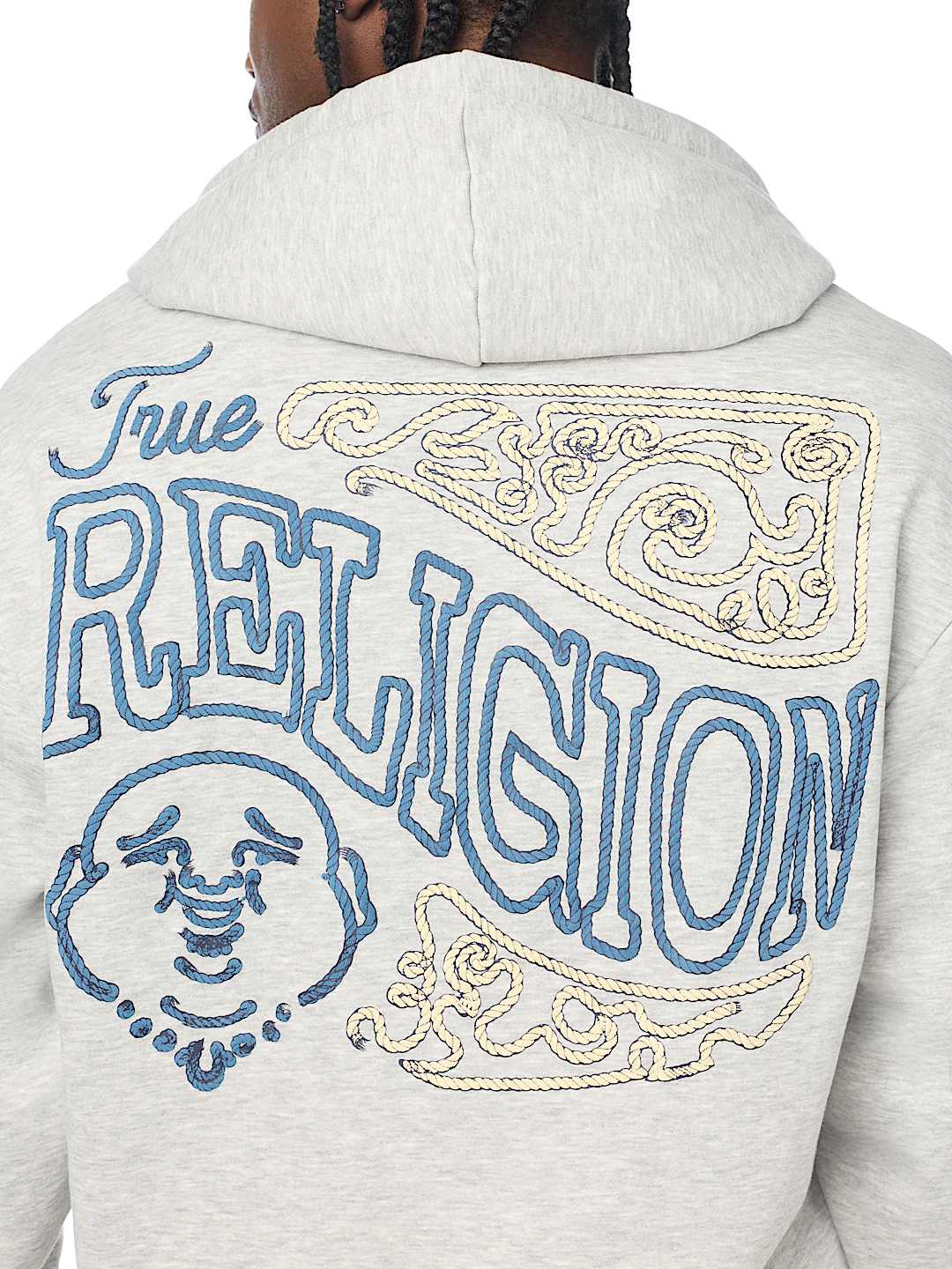 buso rope logo zip hoodie