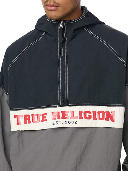 chaqueta colorblock big t nylon anorak jacket