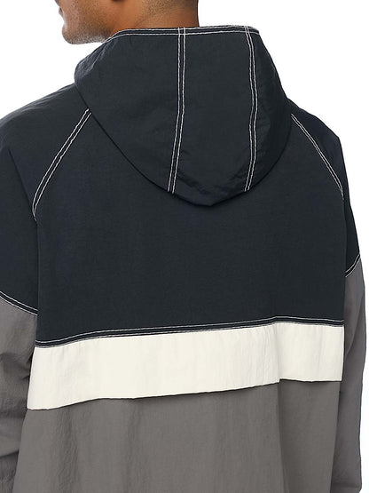 chaqueta colorblock big t nylon anorak jacket
