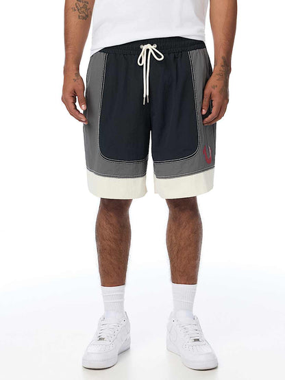 pantaloneta colorblock big t nylon short