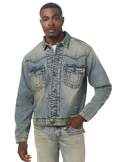chaqueta big t oversized denim jacket