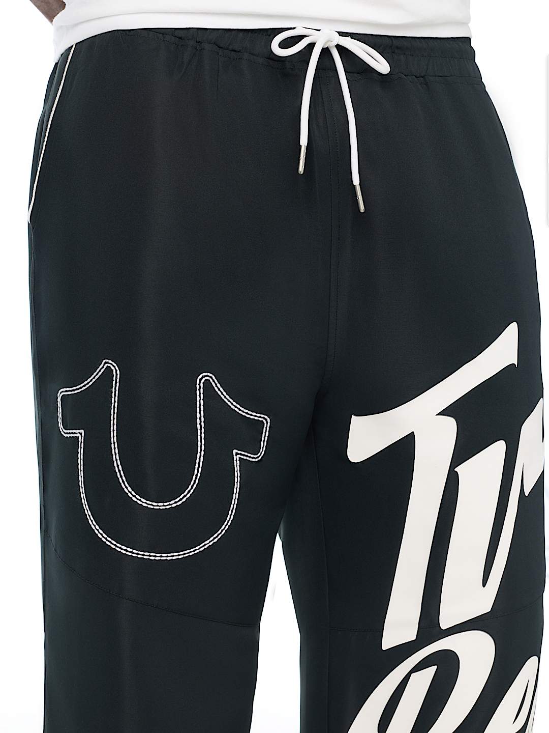 pantalon horseshoe logo baggy nylon pant