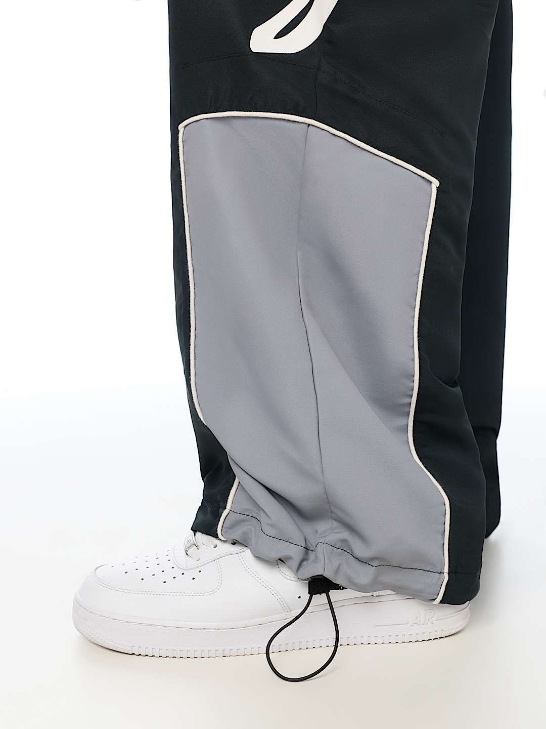 pantalon horseshoe logo baggy nylon pant