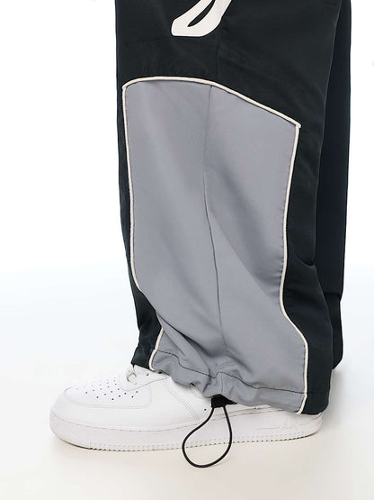 pantalon horseshoe logo baggy nylon pant