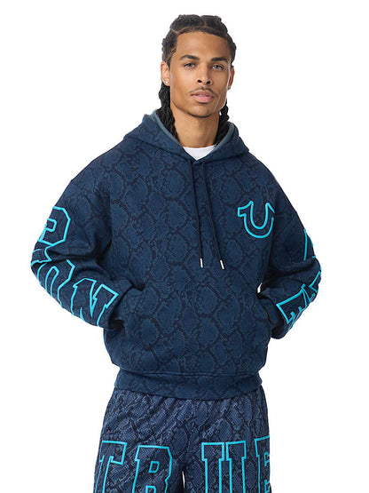 buso snakeskin boxy hoodie