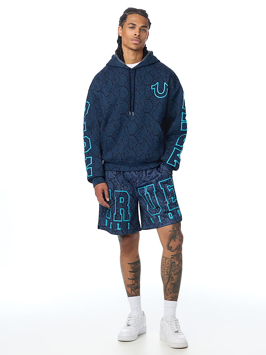 buso snakeskin boxy hoodie