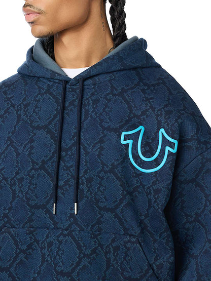 buso snakeskin boxy hoodie