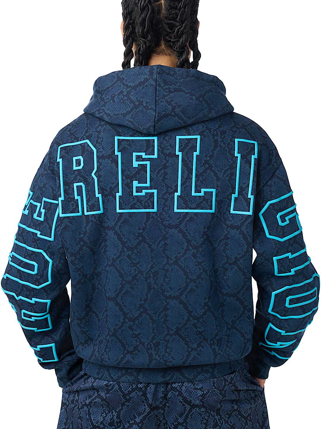 buso snakeskin boxy hoodie