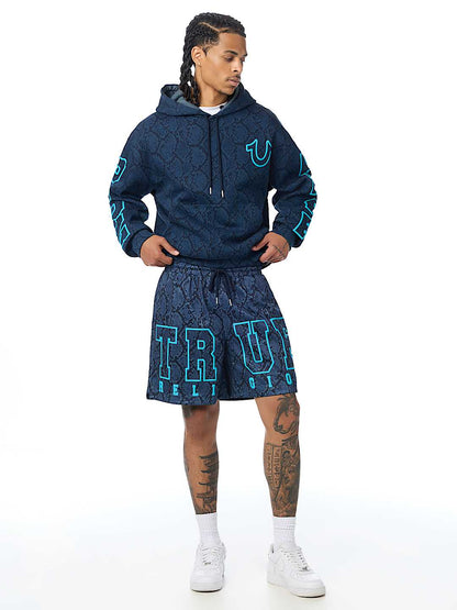 pataloneta snakeskin mesh basketball short