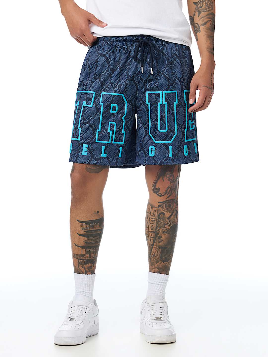 pataloneta snakeskin mesh basketball short