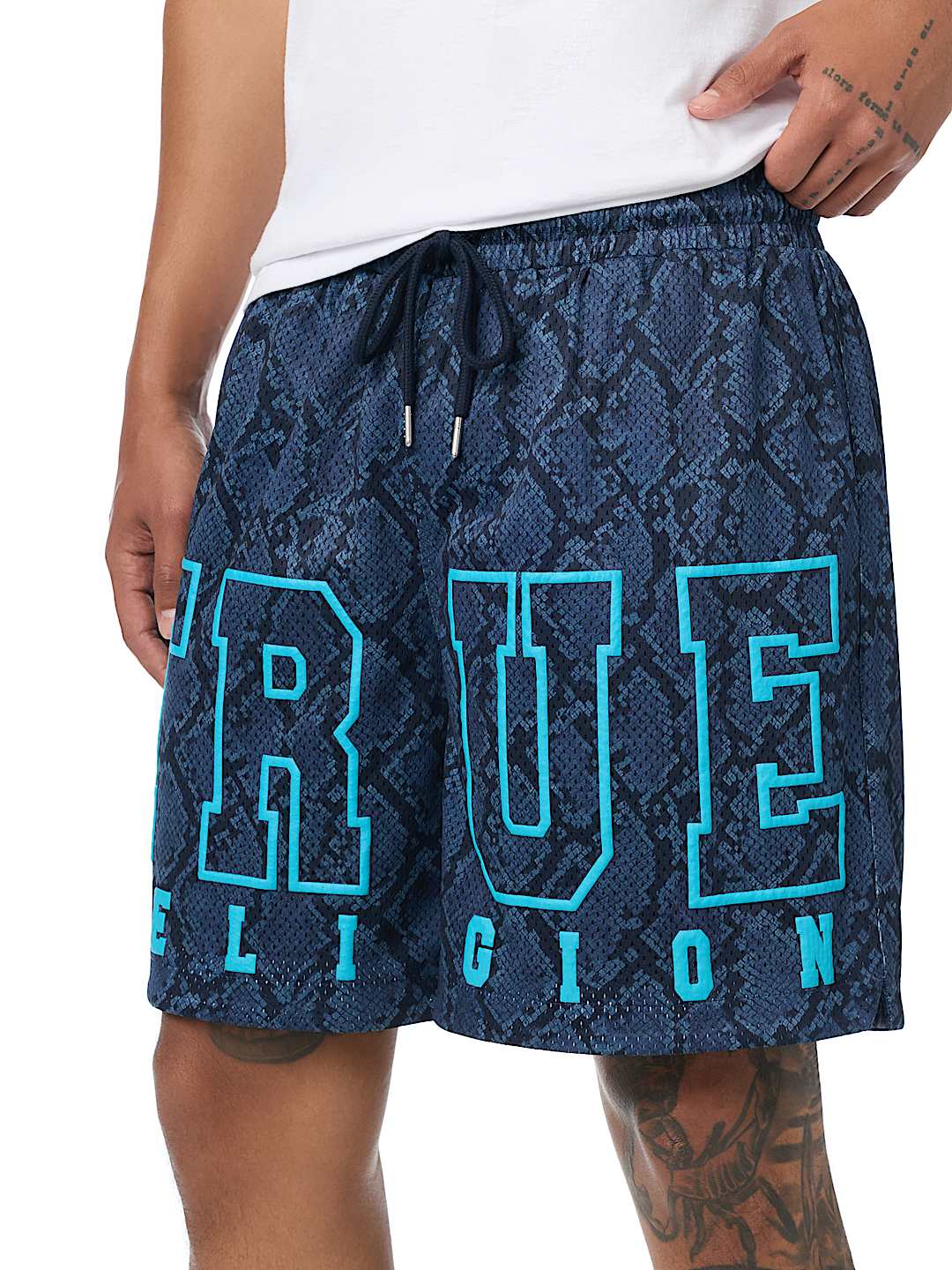 pataloneta snakeskin mesh basketball short