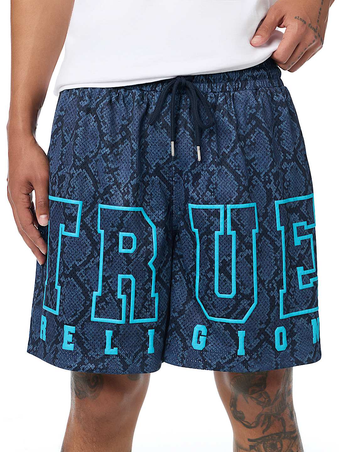 pataloneta snakeskin mesh basketball short