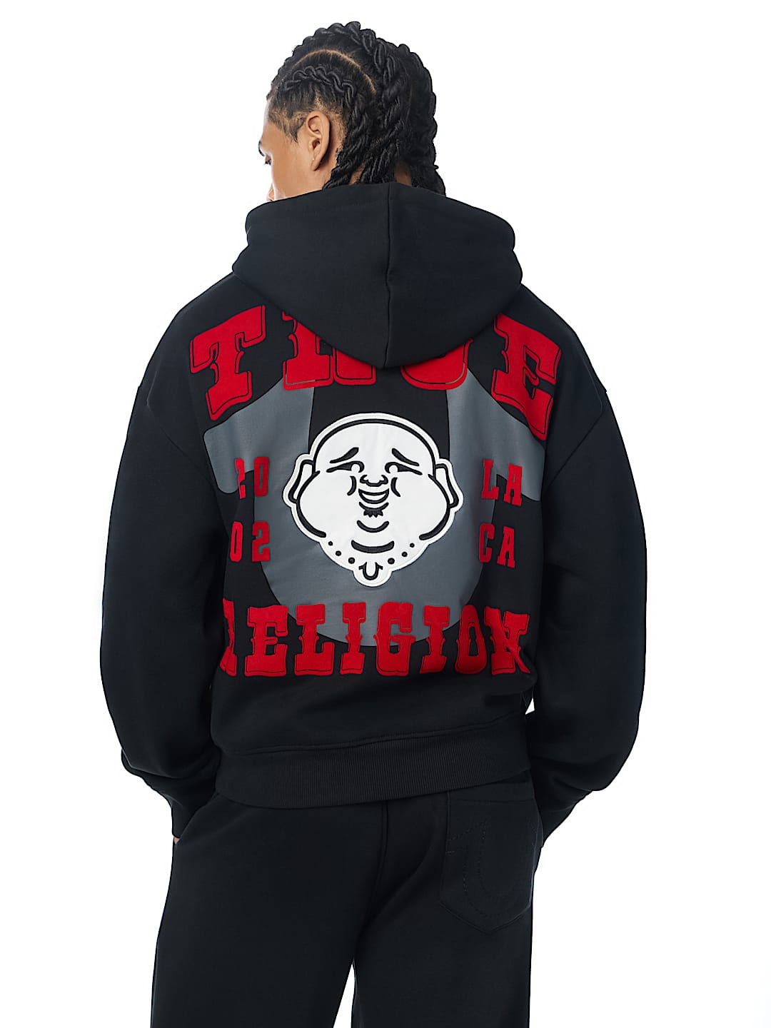 buso western boxy buddha hoodie