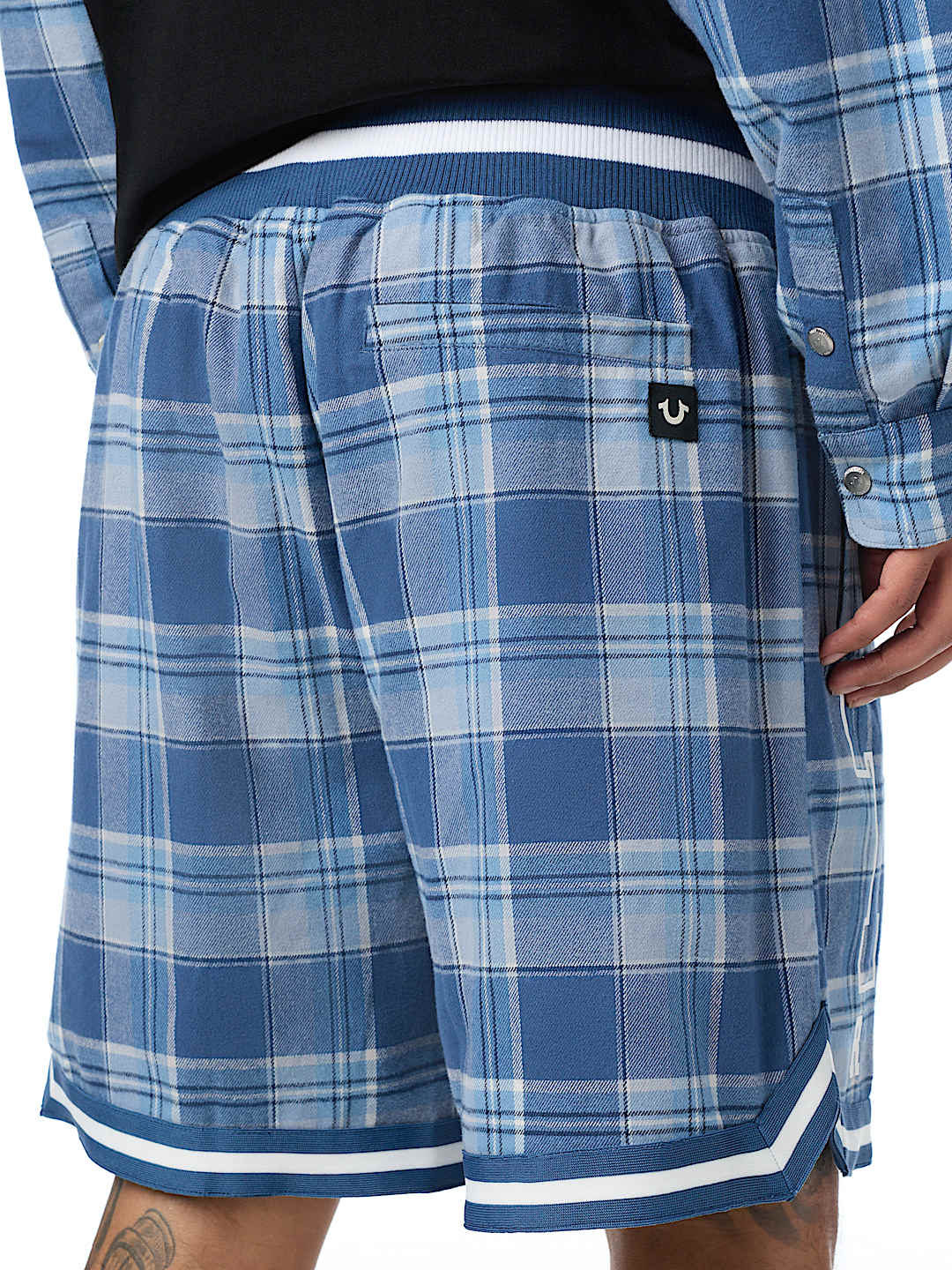 pantaloneta flannel basketball short