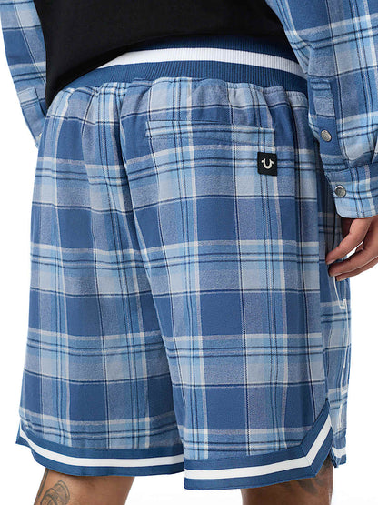 pantaloneta flannel basketball short
