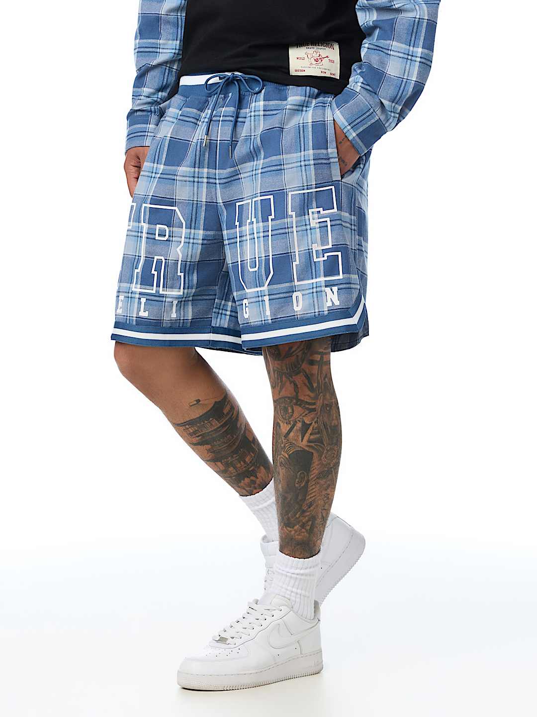 pantaloneta flannel basketball short