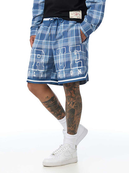 pantaloneta flannel basketball short