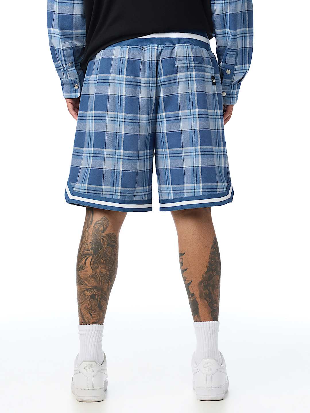 pantaloneta flannel basketball short